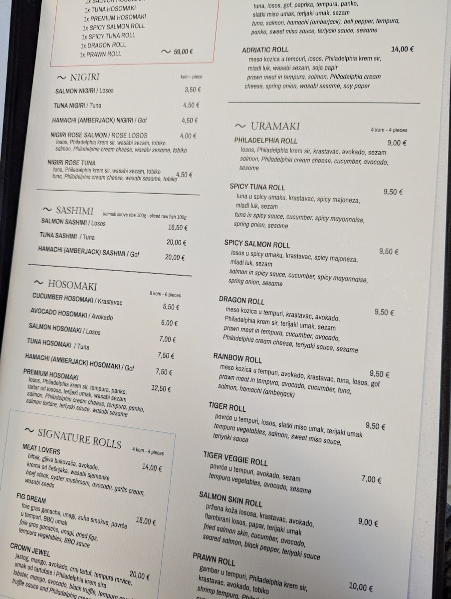 Menu Adriatic Sushi • Oyster • Seafood-10