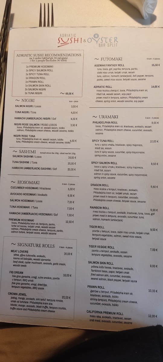Menu Adriatic Sushi • Oyster • Seafood-9